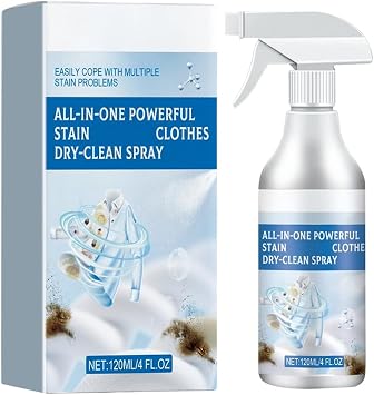 Clothing Emulsifier, 120ML Non Ionic Laundry Stain Remover Spray, Stain Remover for Clothes Laundry, Multi-Purpose Clothing Emulsifier Stain Remover for Oil, Coffee, Dirt Stains 1pcs