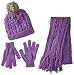 Toby & Company Big Girls' 3Pc Chunky Cable Knit Set