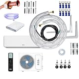 Kit Completo Para Instalação Ar-condicionado Split Inverter 9000 Btus Eos Master Comfort High Wall 2 Metros C/Suporte