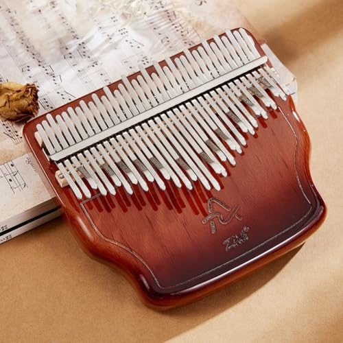 拇指琴 34音 カリンバ 手指?琴 Kalimba 小?器 親指ピアノ フィンガーピアノ 34キー ポータブル楽器 子供 初心者セット 贈り物にも最適 (B)