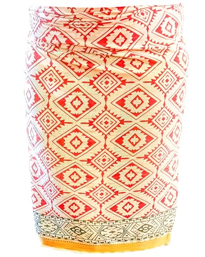 Pareo Strandtuch Baumwolle Groß Strand Sarong Damen Blockdruck...