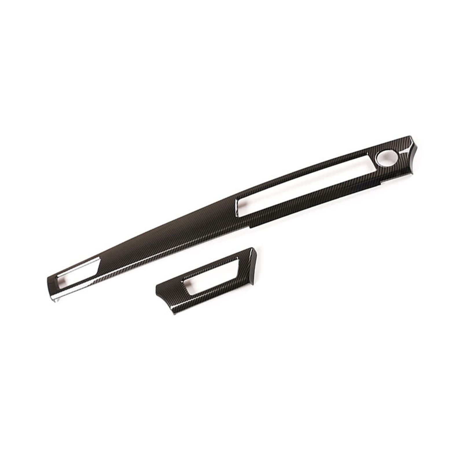 Bensoi Compatible With Bmw 3 Series E90 2005-2012 Abs Carbon Fiber Texture Interior Center Console Dashboard Panel Cover Trim Strip