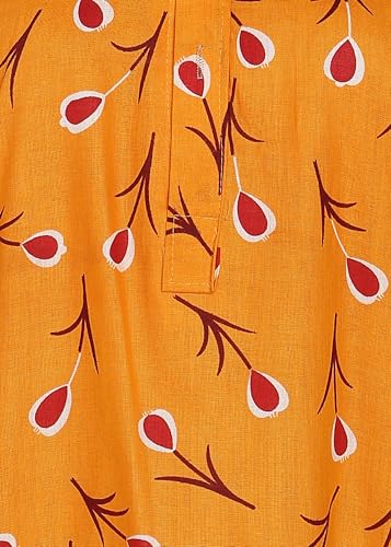 Image of Women Cotton Nighty Combo Pack of 2, Printed Maxi Nighty Gown, Short Sleeve Cotton Nightdress, Soft Breathable Ankle Length Sleepwear Nightwear for Ladies, Free Size
