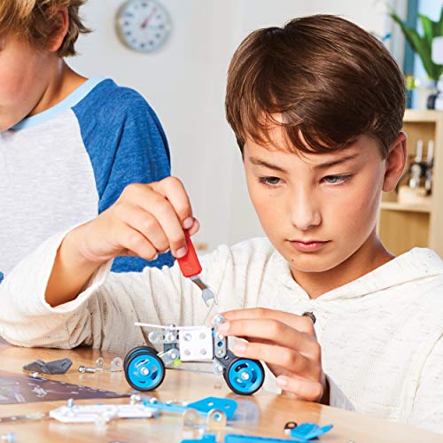 MECCANO 6047095 - Kit de invenciones de Montaje rápido, con 79 Piezas y 2 Herramientas - Juego de construcción - Juguete Infantil, a Partir de 10 años de Edad (versión en francés)