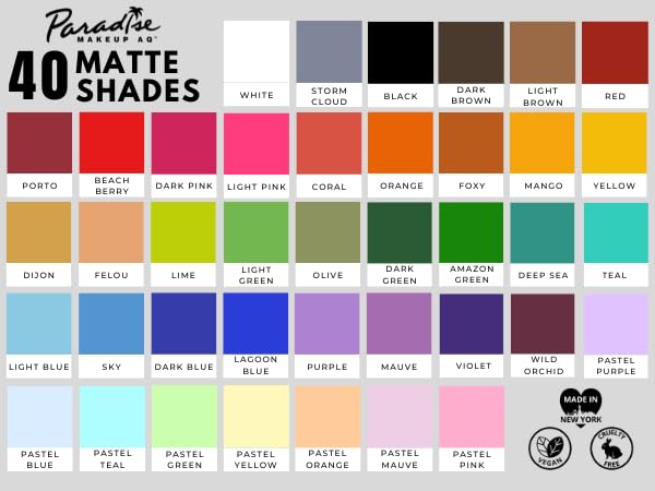 Image of Mehron Makeup Paradise Makeup AQ Refill Size | Stage & Screen Performance, Face & Body Painting, Beauty, Cosplay, and Halloween | Water Activated Face Paint, Body Paint .25 oz (7 ml) - Pastel Blue