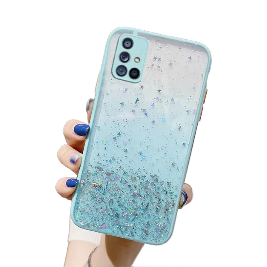 Vonzee® Case Compatible with Samsung Galaxy M51, Non Moving Glitter Cover for Girls & Women Soft TPU Shockproof Anti Scratch Drop Protection Cover (Mint Green) (B099RQRT8H) Amazon Price History, Amazon Price Tracker