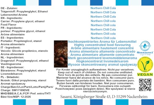 Aroma concentrado sabor cola Northern Chill de 100ml vegano para personalizar recetas 4
