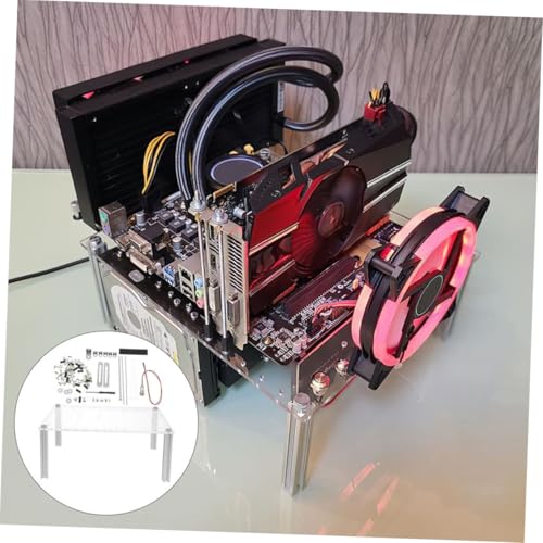 Cadre ouvert PC Matx UKCOCO pour espace gaming épuré et création numérique