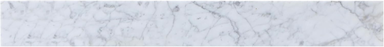 32" Backsplash, Traditional Style, Carrara White