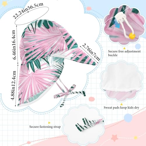 Kids Sunhat Toddler Boy Beach Bucket Hat Baby Girls UPF 50+ Protection Neck Flap Traveling Camping Hat4