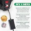 My4Sons Automatic Battery Charger Compatible with White Tank M4 Backpack Sprayer - Portable Power Supply Charge Maintainer - Power Adapter for Lawn and Garden Maintenance, Water Pressure and More