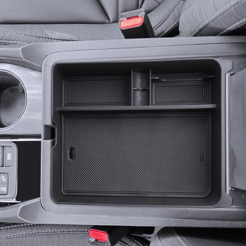 LANTU for Passport Center Console Organizer 2026 Honda Passport RTL/TrailSport/TrailSport Elite Accessories Armrest Tray Middle Storage Box Insert Container Durable ABS Plastic