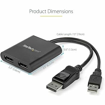 分配器・切替器 StarTech MST Hub USB-C to 2x DisplayPort Amazon.com: StarTech.com USB-C to Dual Displayport 1.4