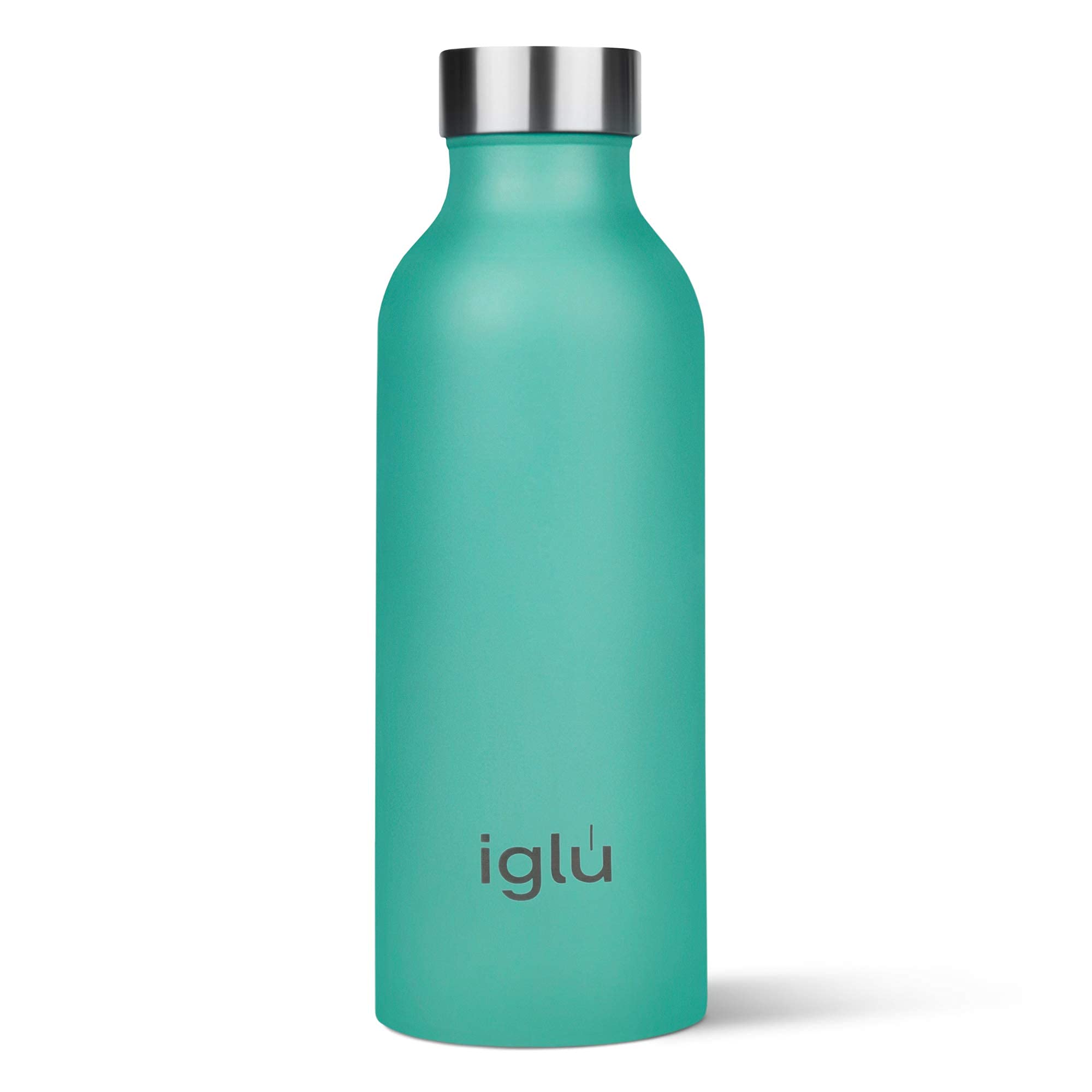 igluReusable Water Bottles | Premium Double Walled Stainless Steel | Vacuum Insulated | 24 Hours Cold & 12 Hours Hot | Sweatproof & BPA Fre | Great Eco-Friendly Gifte (Ocean Teal, 500ml)