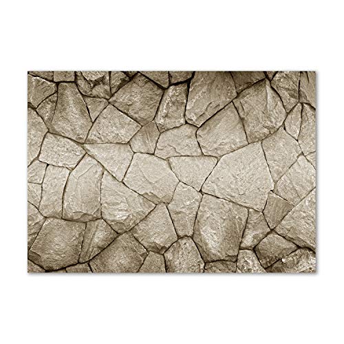 Fond de hotte beige effet pierre naturelle pour illuminer votre cuisine