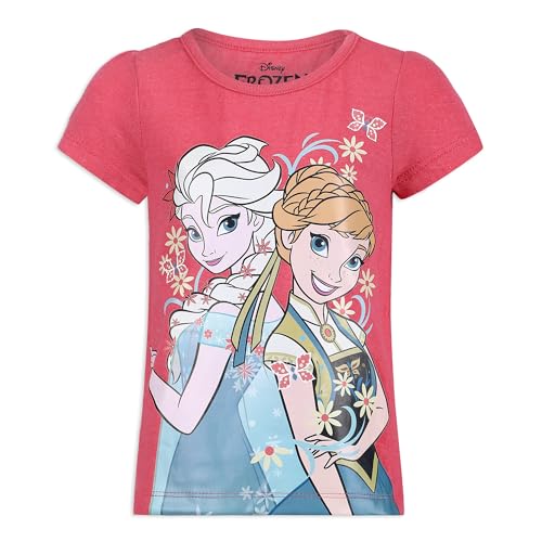 Disney Princess Ariel, Rapunzel and Belle Girls 3 Pack Short Sleeve T-Shirt for Toddler and Little Kids4