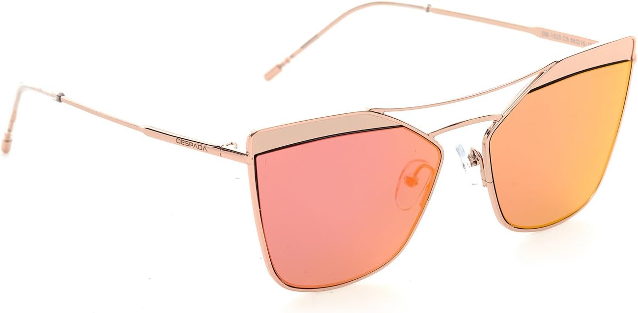 Made In ITALY Retro Fashion Cat Eye Women Sunglasses Metal Frame Plastic Lens DS1520