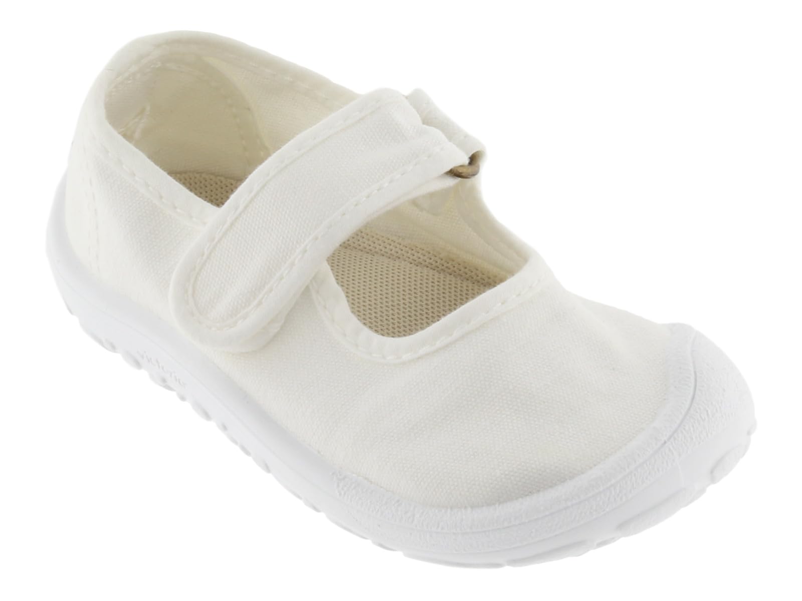 Victoria Ballerines Unisexe Respectueuses Barefoot Bosco Toile Teintée Drec & Bande Auto-Agrippante 1370109 pour Enfants
