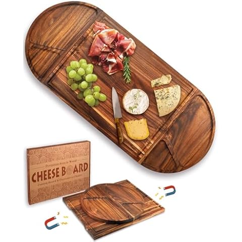Acacia Wood Charcuterie Board Set Cover