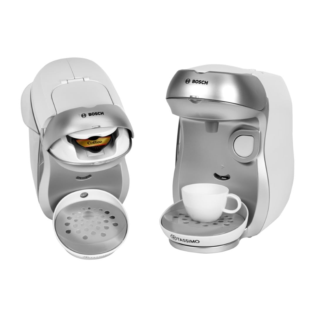 Theo Klein 9231 Bosch Cafetière électrique Tassimo Happy, avec bruitage, possibilité de Remplissage d'eau et Fonction d'écoulement