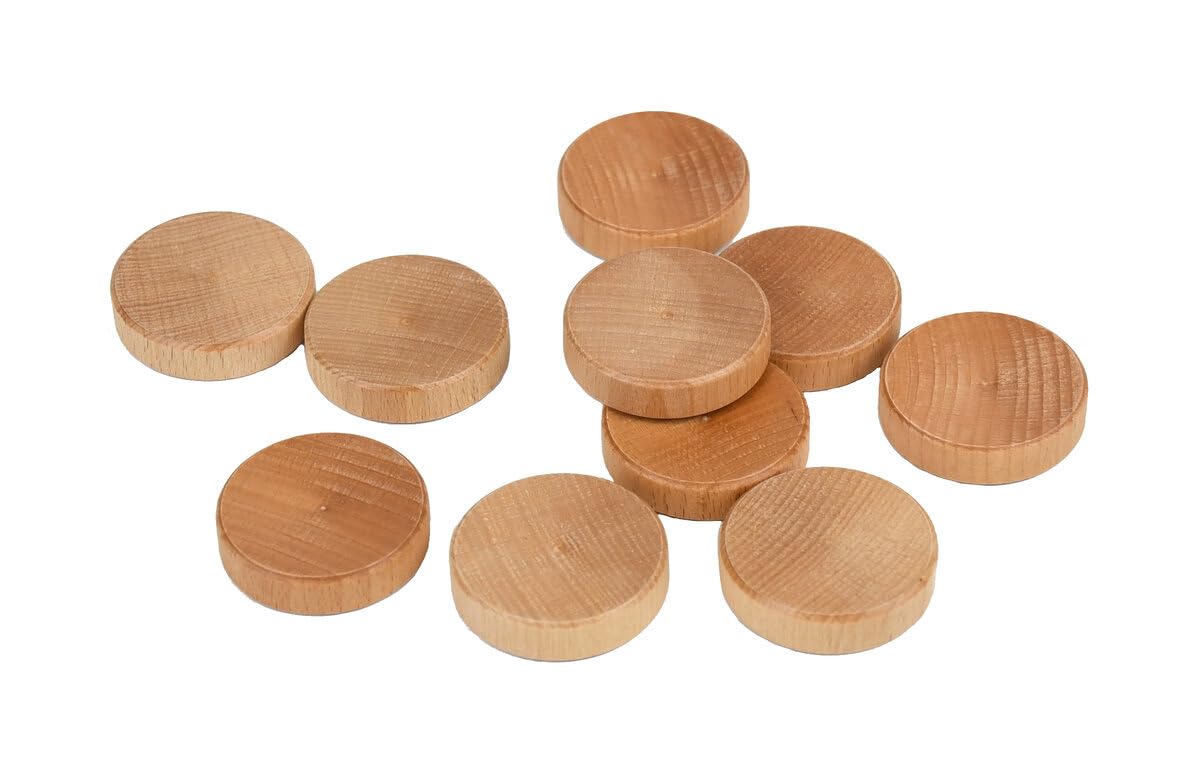 Set of 32 Schilte Concave Sjoelbak (Dutch Shuffleboard) Disks