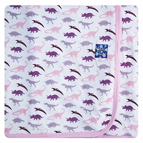 KicKee Pants Swaddling Blanket - Girl Dino Print