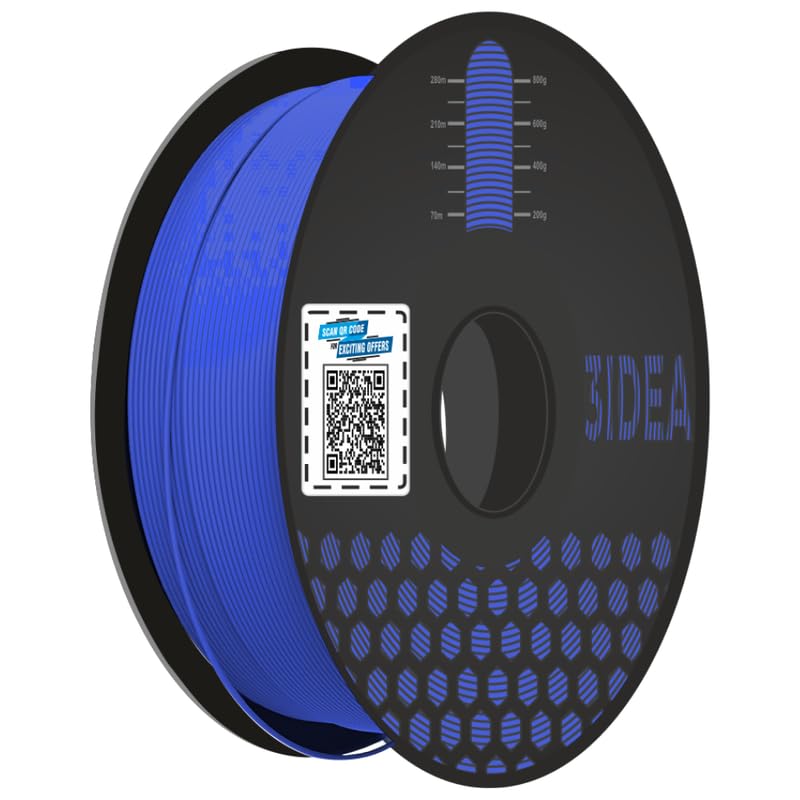 Image of 3Idea Premium PLA+ Blue 3D Printer Filament 1.75mm Dimensional Accuracy + /- 0.03mm Net Weight -750 Grams