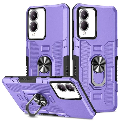 Coque de protection Vivo Y17s anti-chute rigide PC couleur violet