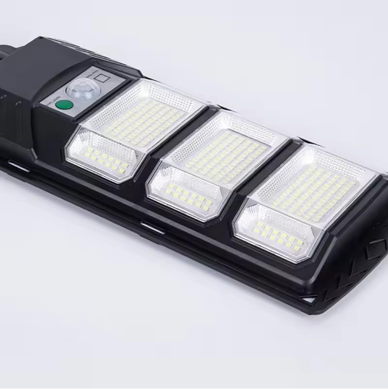 Acrylic Solar Street Lights Outdoor Waterproof 144 LED 60 W Solar Dusk to Dawn Flood Light Outside Solar Powered Security Exterior Wall Mount Lamp Motion Sensor Remote Control (Pack of 1)-image-46