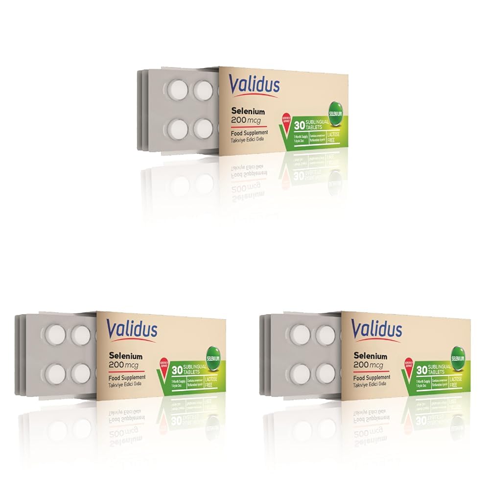 Validus Selenium 200 mcg 30 Sublingual Tablets (3 paketi)