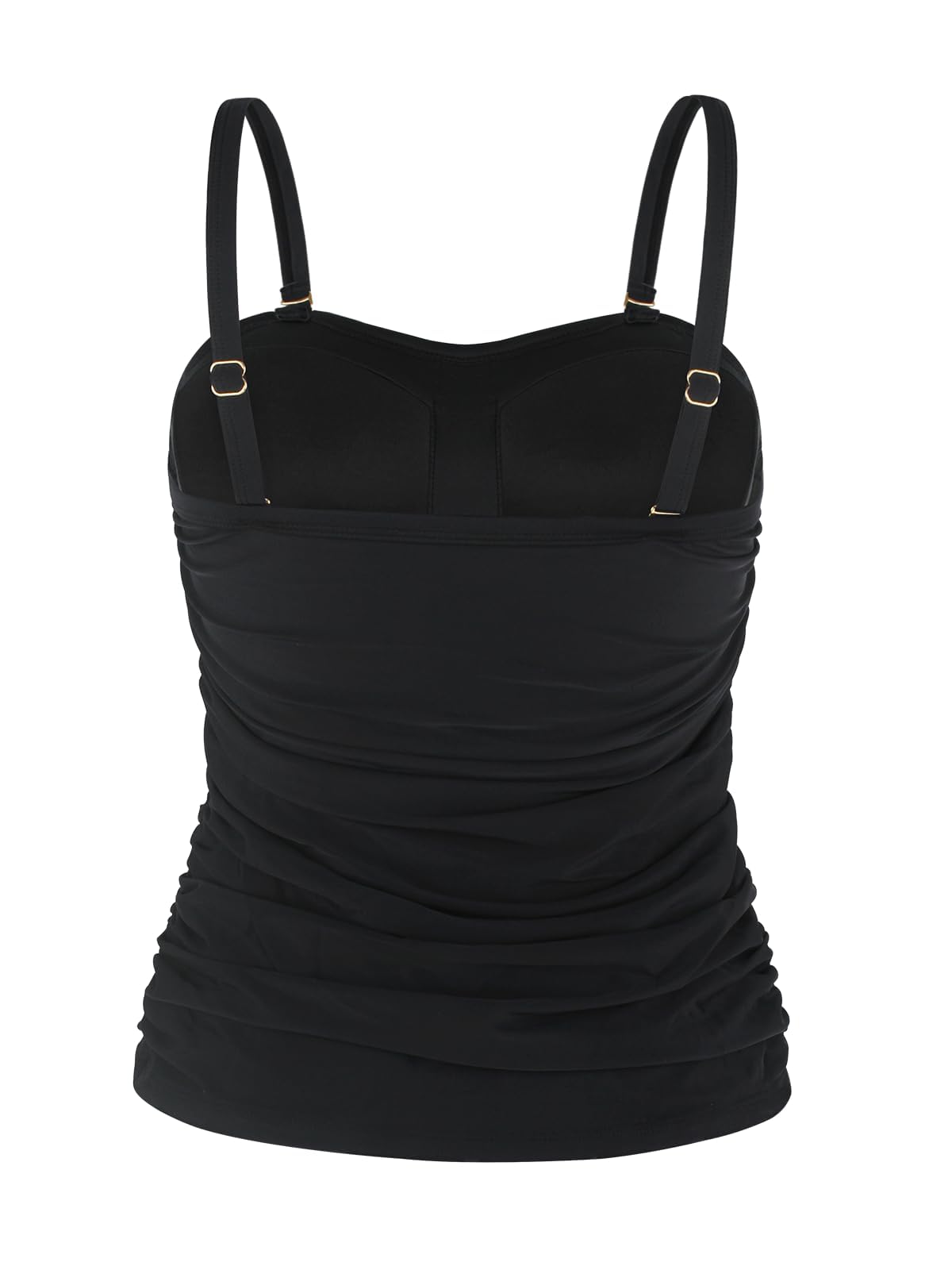 Ocean Blues Damen Bandeau Tankini-Oberteil mit Bauchkontroll-Effekt | Bade-Oberteil ohne Träger