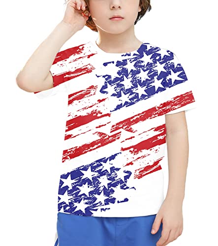 Image of Linnhoy Kids 3D Print Fashion Graphic T-Shirts for Boys Girls 6-16 Years