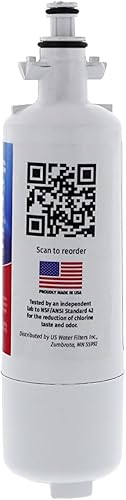 Miniatura 2 de Filtro de agua para refrigerador ADQ36006101 fabricado en los Estados Unidos, paquete de 2 unidades  Reemplazo para LG LT700P, ADQ36006102, Kenmore