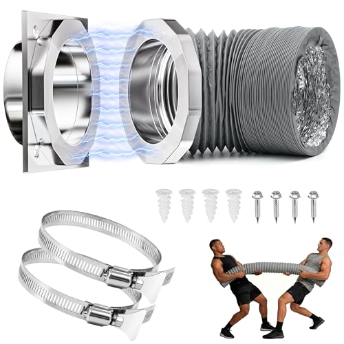 Wnfou Magnetic Dryer Vent Connector, Quick Connect Dryer Vent Hose Coupling with Strong Magnetic Seal, Easy Install Dryer Vent Adapter for 4 Inch Dryer Vent Hose, DVC-180 Compatible by Wnfou - Used condition - Image 9