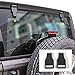 Rear Window Liftgate Glass Hinge Cover for Jeep Wrangler JL & Unlimited 2018-2024 (Carbon Fiber Texture)