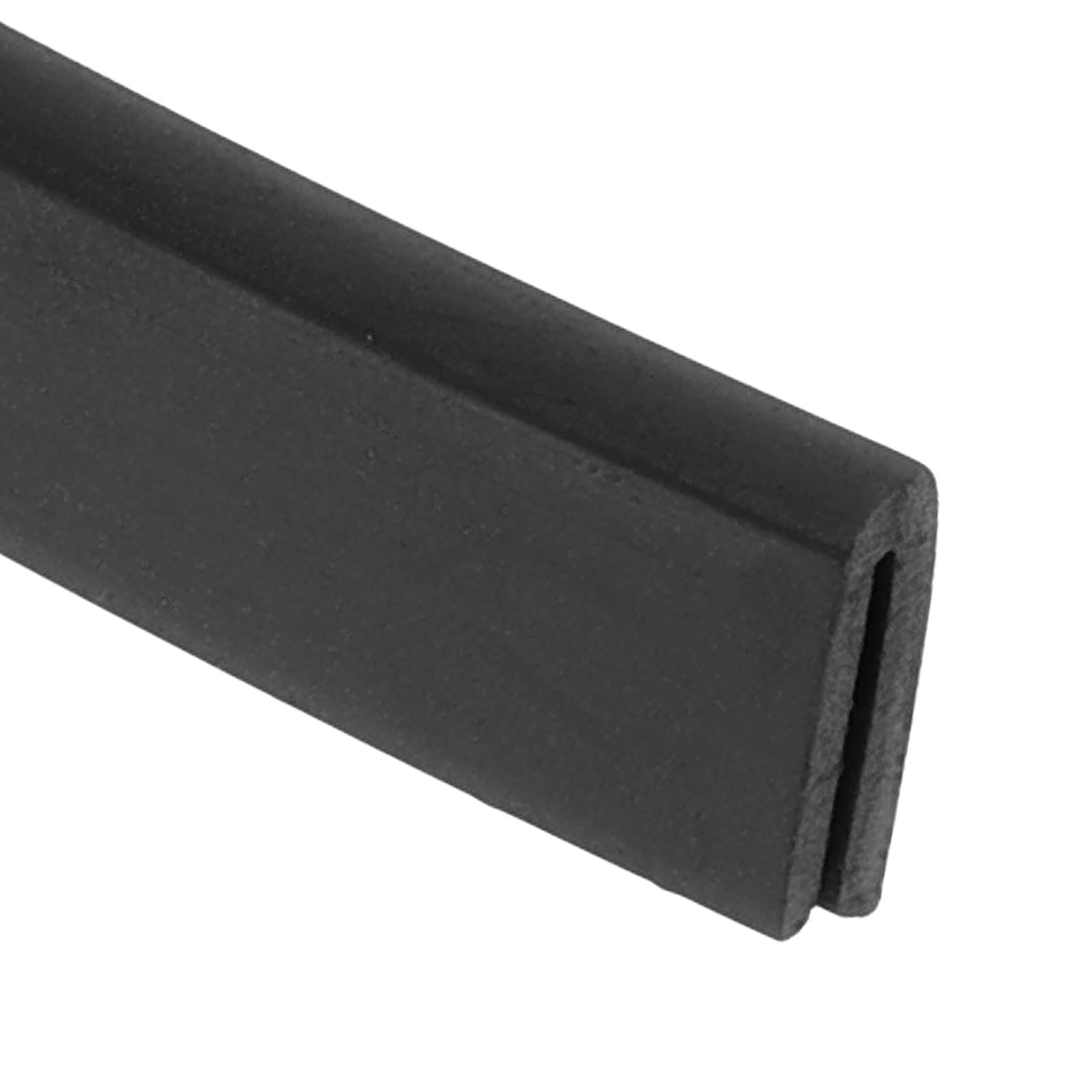 PATIKIL 1mm 4M Rubber Edge Trim, Flexible U Channel Edge Guard Protector for Keen Edge Sheet Metal Car Doors Hatches Table Corners, Black
