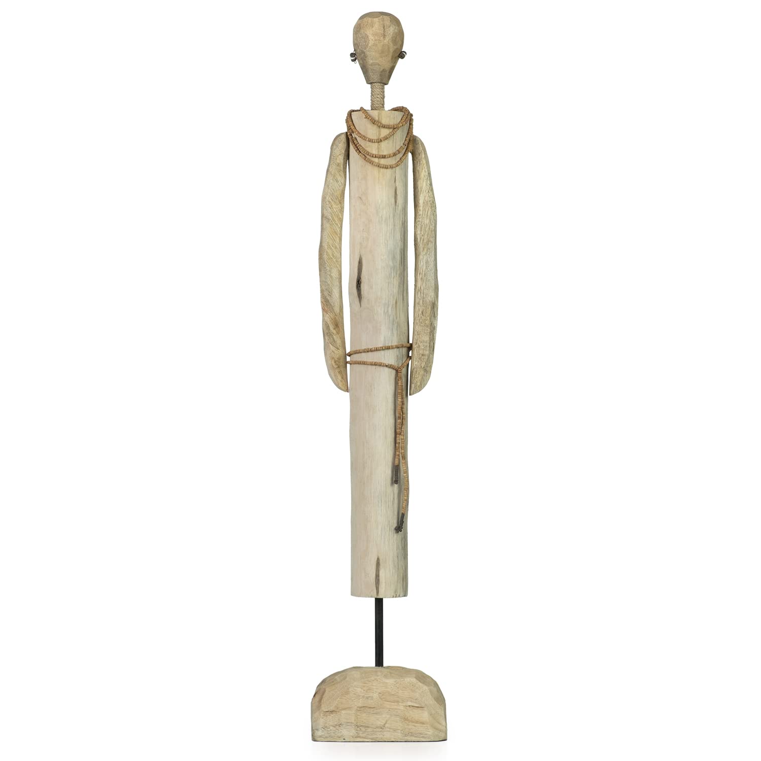 Moritz Scultura in legno di mango massiccio, realizzato a mano, 55,5 x 39,5 x 9,5 cm, 3400 g