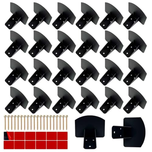 25 PCS Snow Guards for Metal Roofs - Heavy Duty Alloy Steel Snow Stops with Adhesive & Screws, Prevent Ice Avalanches