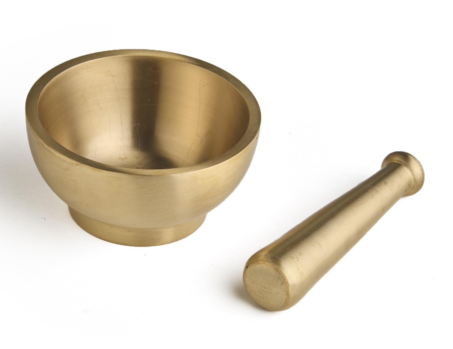 Esplanade Mortier en laiton pour cuisine – Okhli 10,2 cm pour broyer les épices, les herbes – traditionnel Imam Dasta, Kharal, Kundi