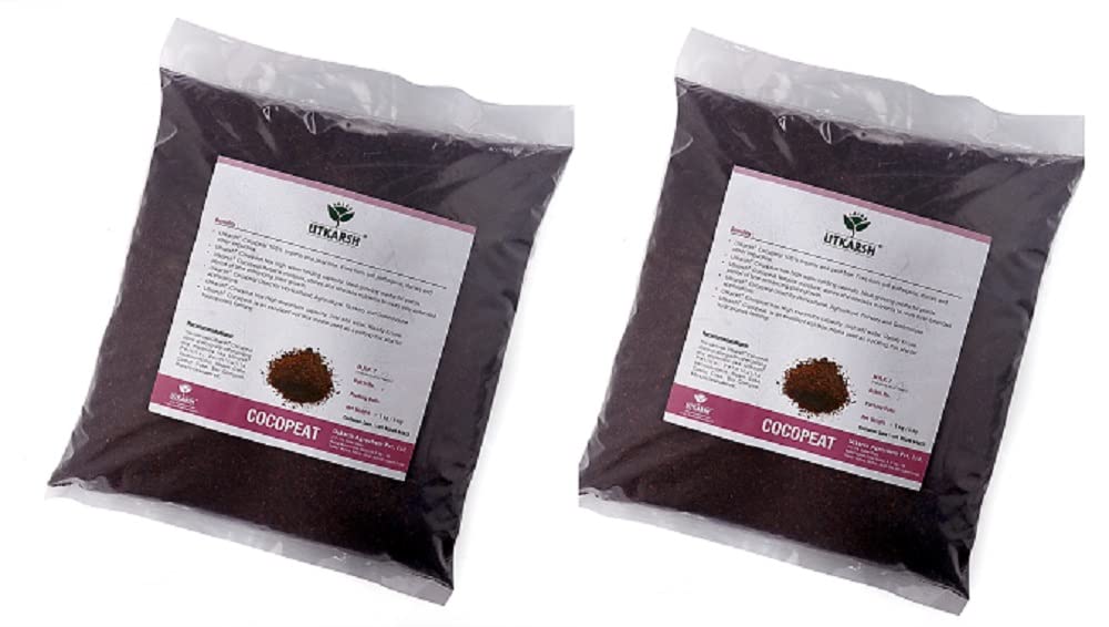 Utkarsh Cocopeat for Gardening and Hydrophonics (8.8 Kg; Pack of 2 of 4.4 Kg) (B09F9F9JWK) Amazon Price History, Amazon Price Tracker