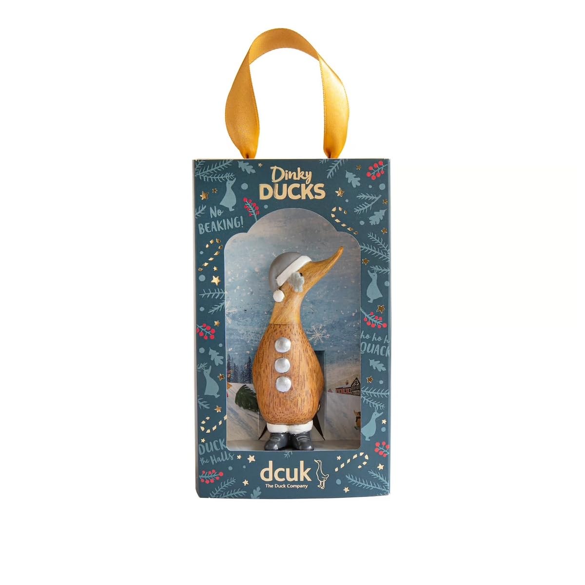DCUK Wooden Alpine Dinky Christmas Ducks Gift Boxed - Reindeer Design