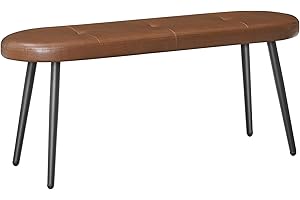 HOOBRO Upholstered Dining Bench with PU Leather Cushion, Perfect for Any Setting (CB100CD01)