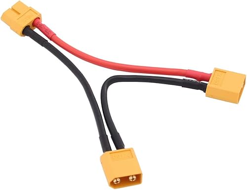 Miniatura 3 de XT-60  XT60 SeriesConector de batería serie con cable de 14 awg 3.9 in para Turnigy (paquete de 2)