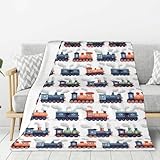 Diseño: nuestra manta suave vintage con estampado de tren de vapor 1 cuenta con patrones encantadores que añaden calidez y estilo a la decoración de tu hogar. Los colores vibrantes y los diseños únicos hacen de esta manta mullida una pieza de moda, reflejando tu gusto personal y combinando perfectamente con cualquier espacio. Mejora tu sala de estar o dormitorio con esta elegante manta de sofá que habla de tus sensibilidades estéticas