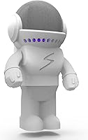 Vista 8 de Splin Soporte de mesa compatible con Yaxa Alexa Smart Speaker Echo Dot (4ª y 5ª generación) y Apple HomePod Mini, estilo robot Astro Hero (blanco)