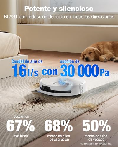 Miniatura 3 de ECOVACS DEEBOT T90 Pro Omni Robot Aspirador y fregasuelos, 30000 Pa