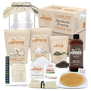 Kombucha Home Brewing Starter Kit | 5-Inch Large S...
