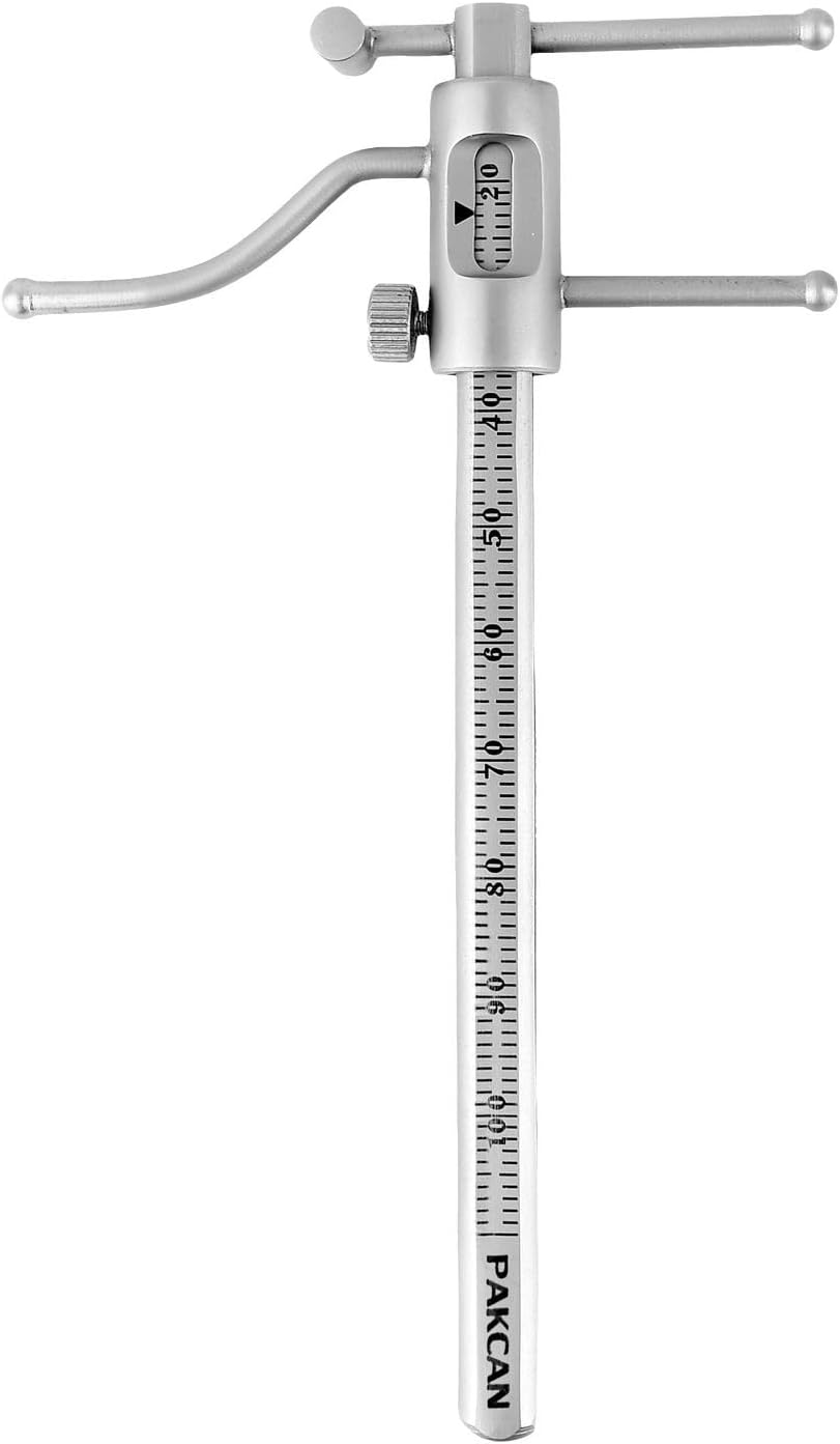 Premium Dental Orthodontic Gauge - VDO Gauge - Venus Apollo Dental Orthodontic Gauge - Bracket Height Moveable Adjustable Locator and for Measuring Endodontics Vertical Dimension of Occlusion