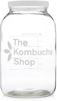 The Kombucha Shop - 1 Gallon Kombucha Brew Jar with Wide Mouth