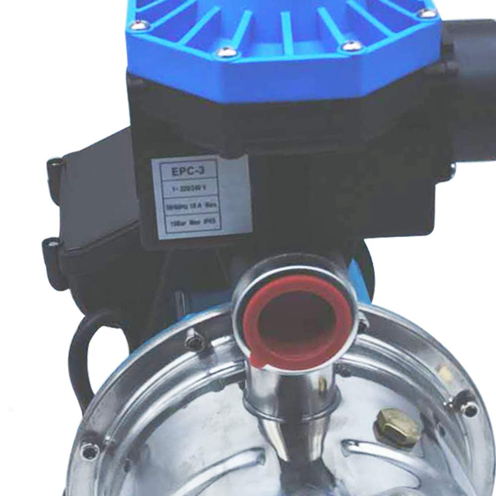 Pompe d'irrigation de jardin, pompe à eau en acier inoxydable, 5 bar, hauteur de refoulement de 45 m, pour l'approvisionnement en eau domestique